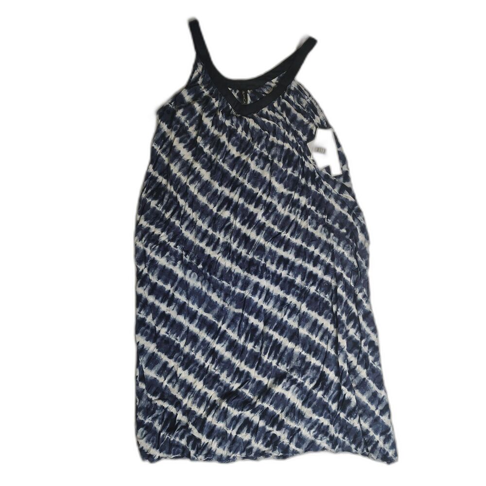 NWT La Blanca Sleeveless Mini Dress Swimsuit Cover Up Size M Tie Dyed Beach Pool